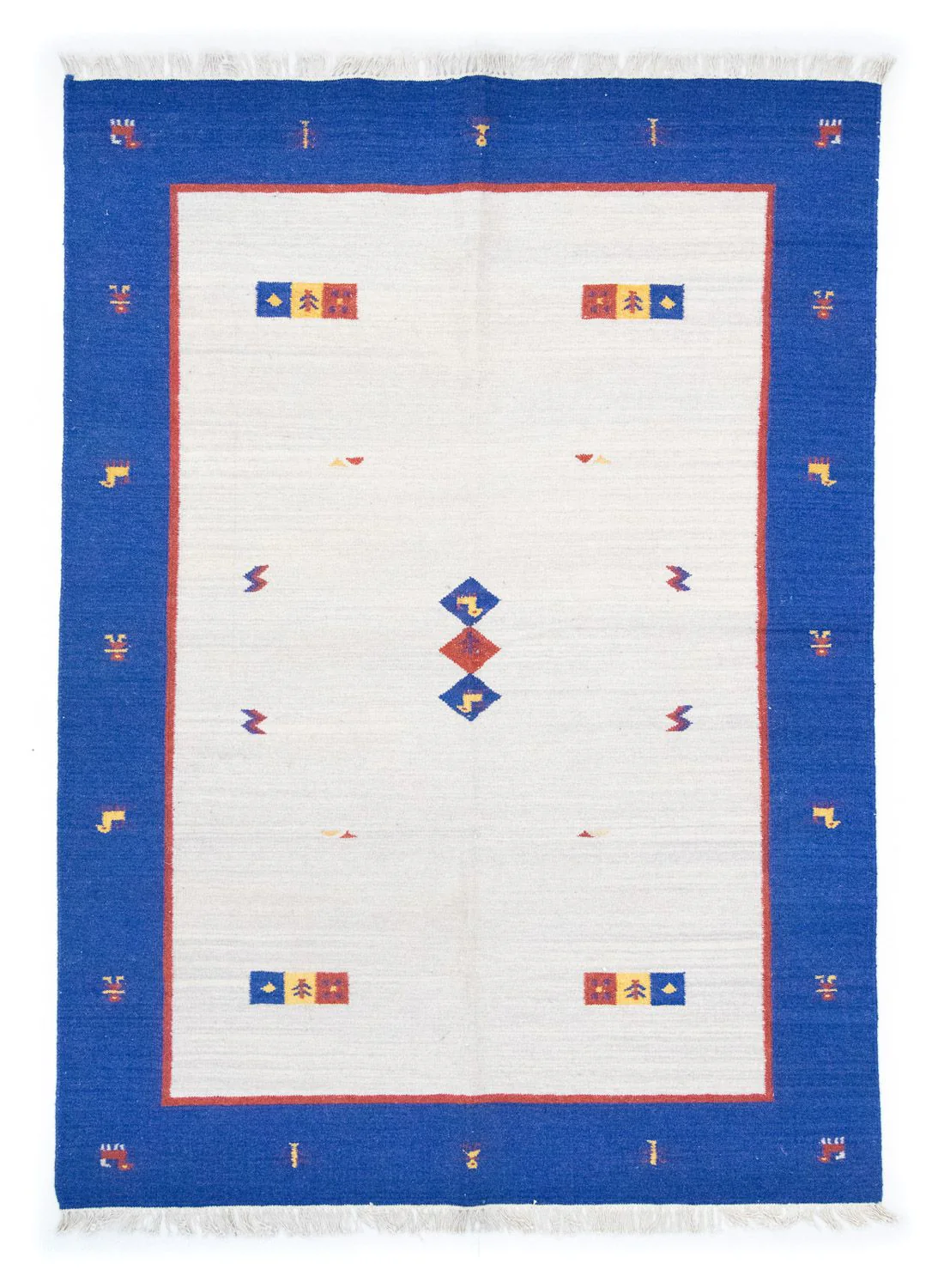 Kelim Teppich - Trendy 200 x 140 cm - beige