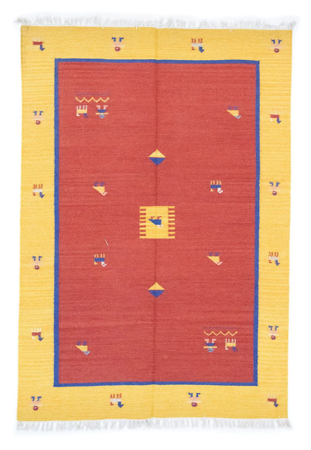 Kelim Teppich - Trendy 200 x 140 cm - orange