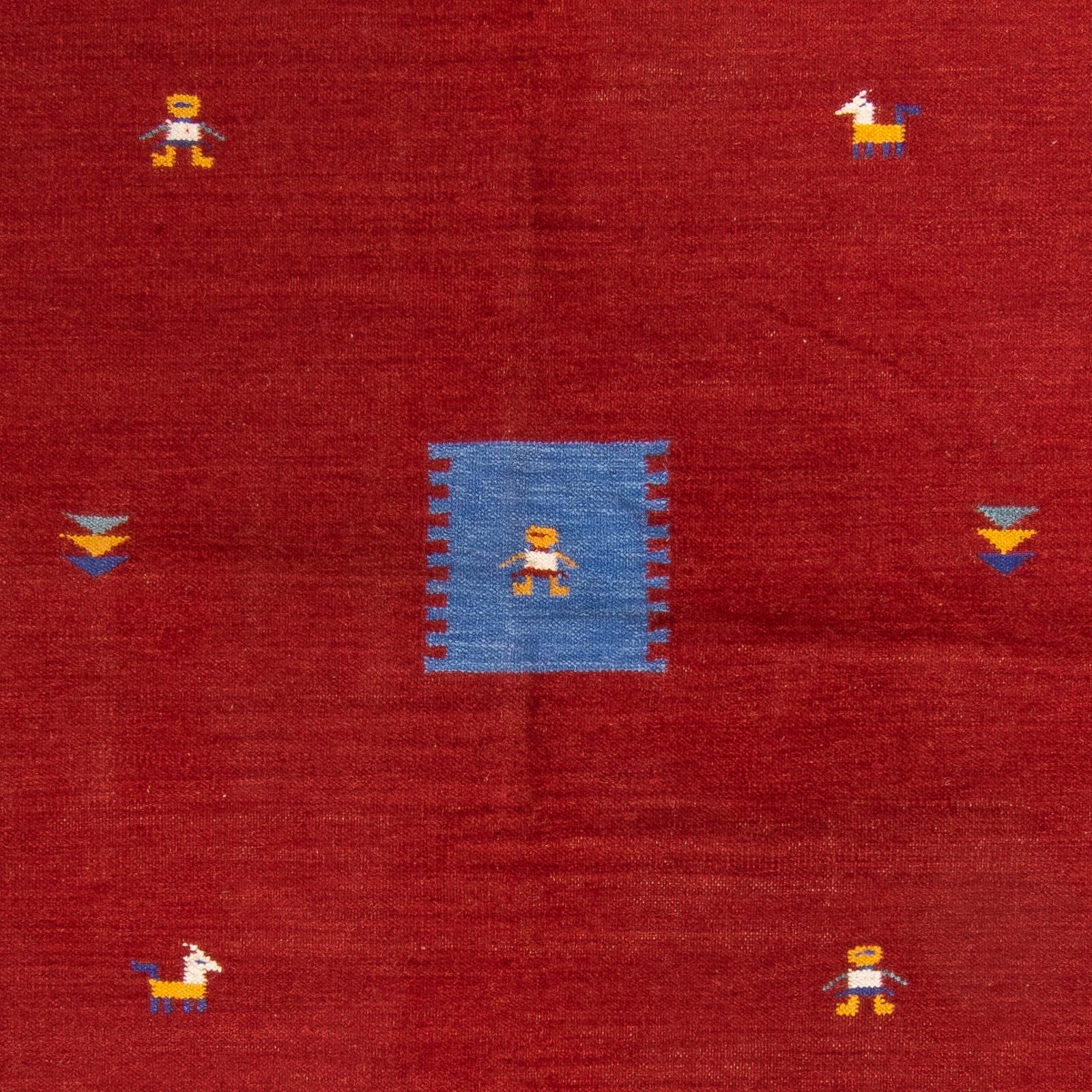 Kelim Teppich - Trendy 240 x 170 cm - dunkelrot - Image 2