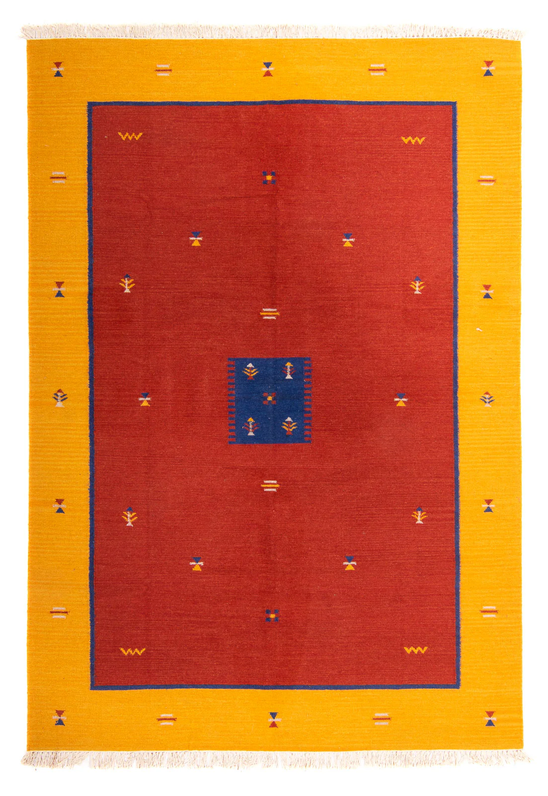 Kelim Teppich - Trendy 240 x 170 cm - dunkelrot