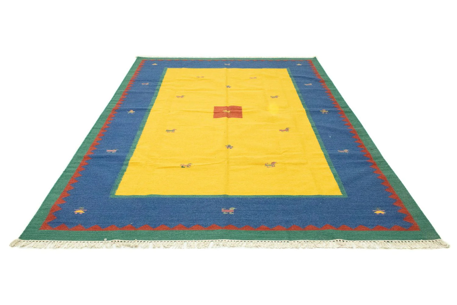 Kelim Teppich - Trendy 300 x 200 cm - gelb - Image 5
