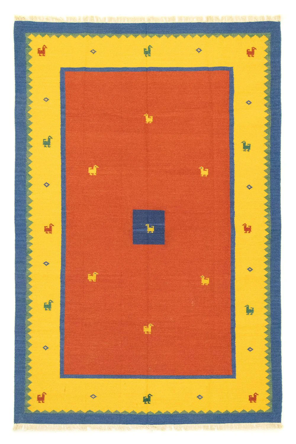 Kelim Teppich - Trendy 300 x 200 cm - orange