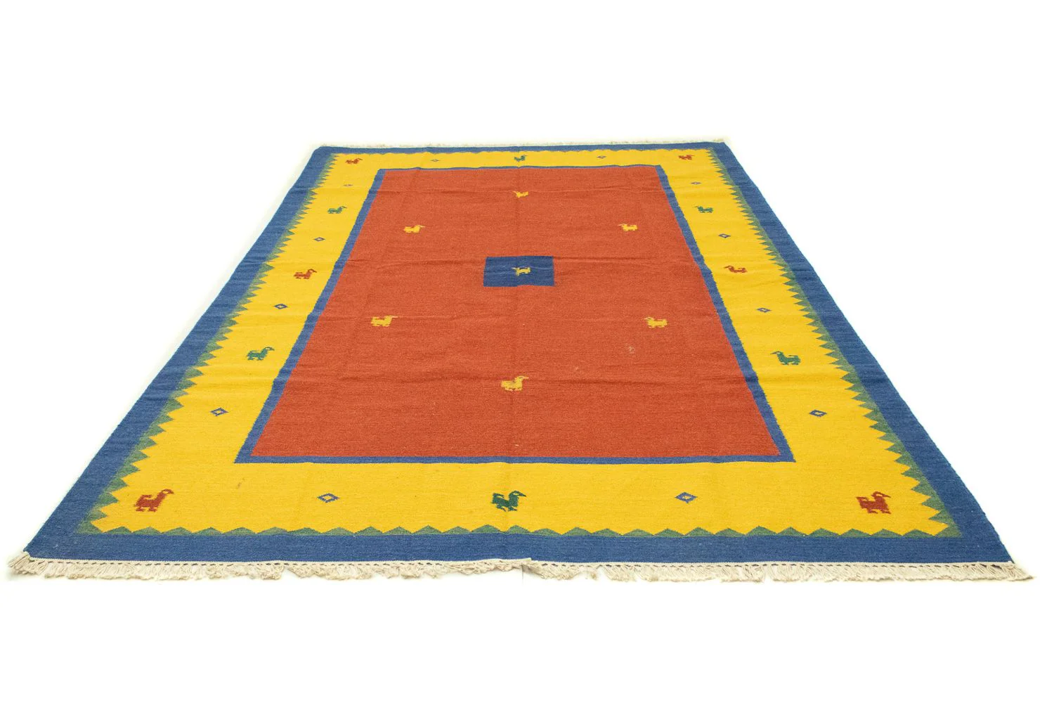 Kelim Teppich - Trendy 300 x 200 cm - orange - Image 5