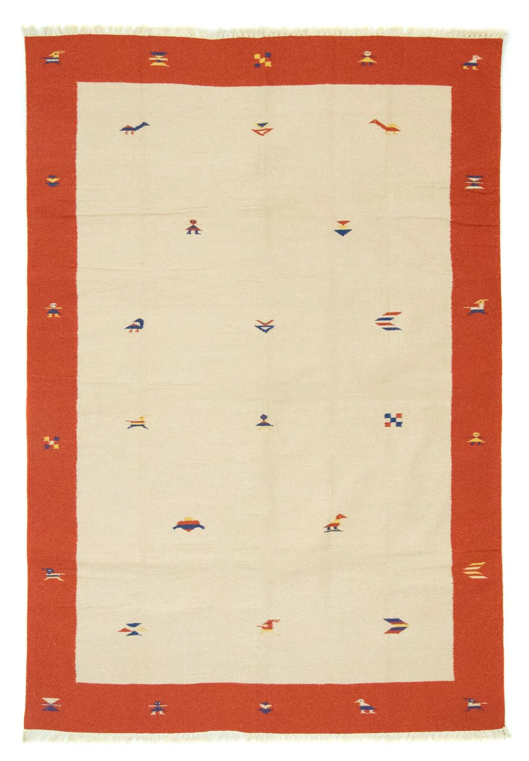 Kelim Teppich - Trendy 300 x 200 cm - beige