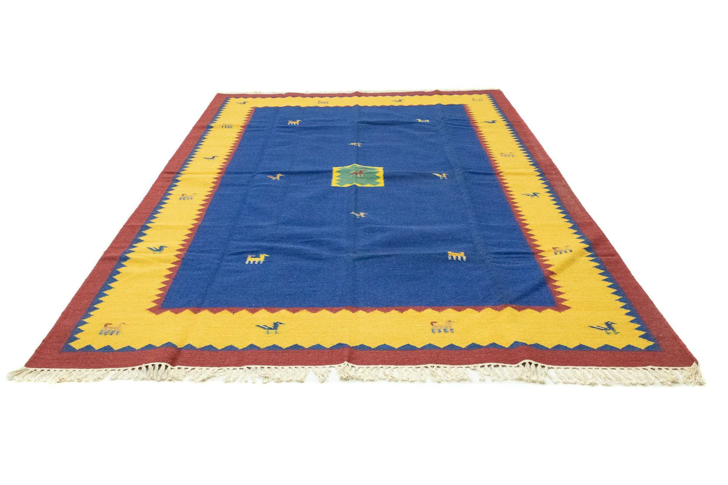 Kelim Teppich - Trendy 300 x 200 cm - blau - Image 5