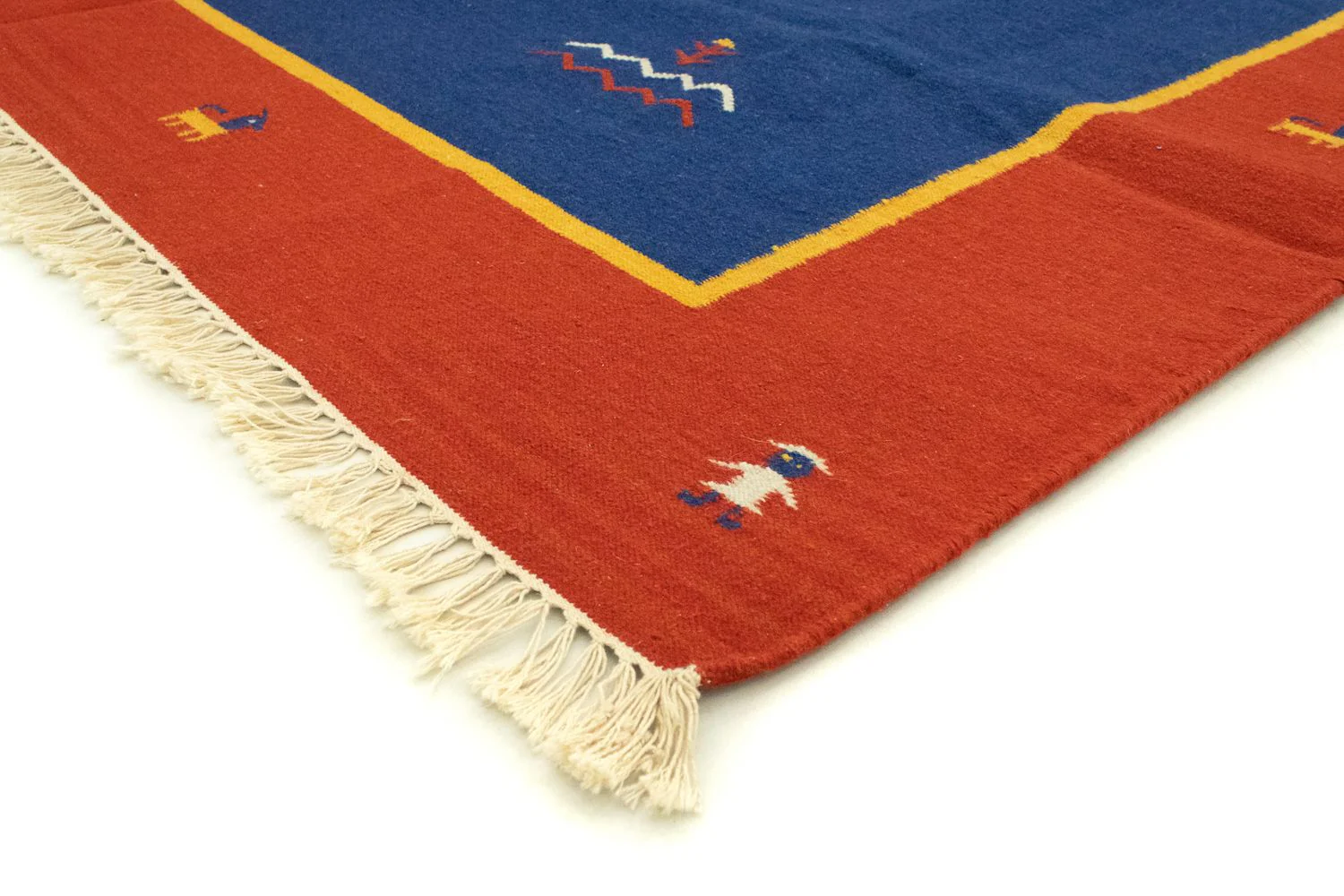 Kelim Teppich - Trendy 300 x 200 cm - blau - Image 2
