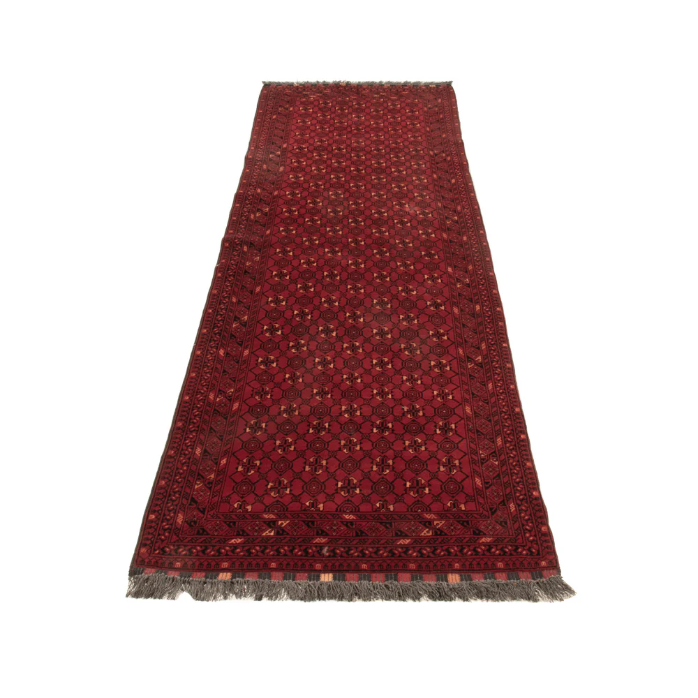 Läufer Afghan - 277 x 89 cm - rot - Image 5