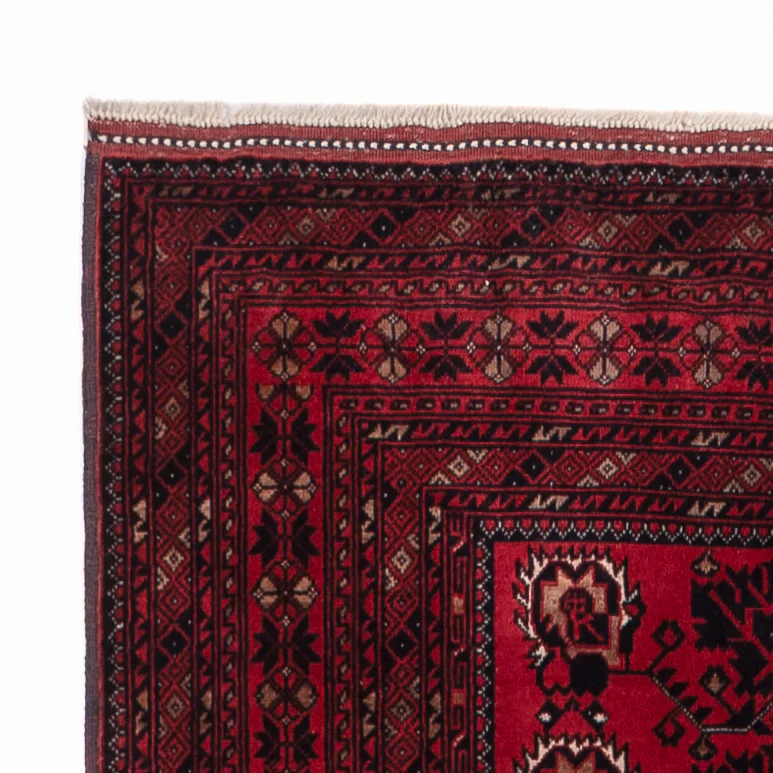Läufer Afghan - 300 x 82 cm - dunkelrot - Image 3
