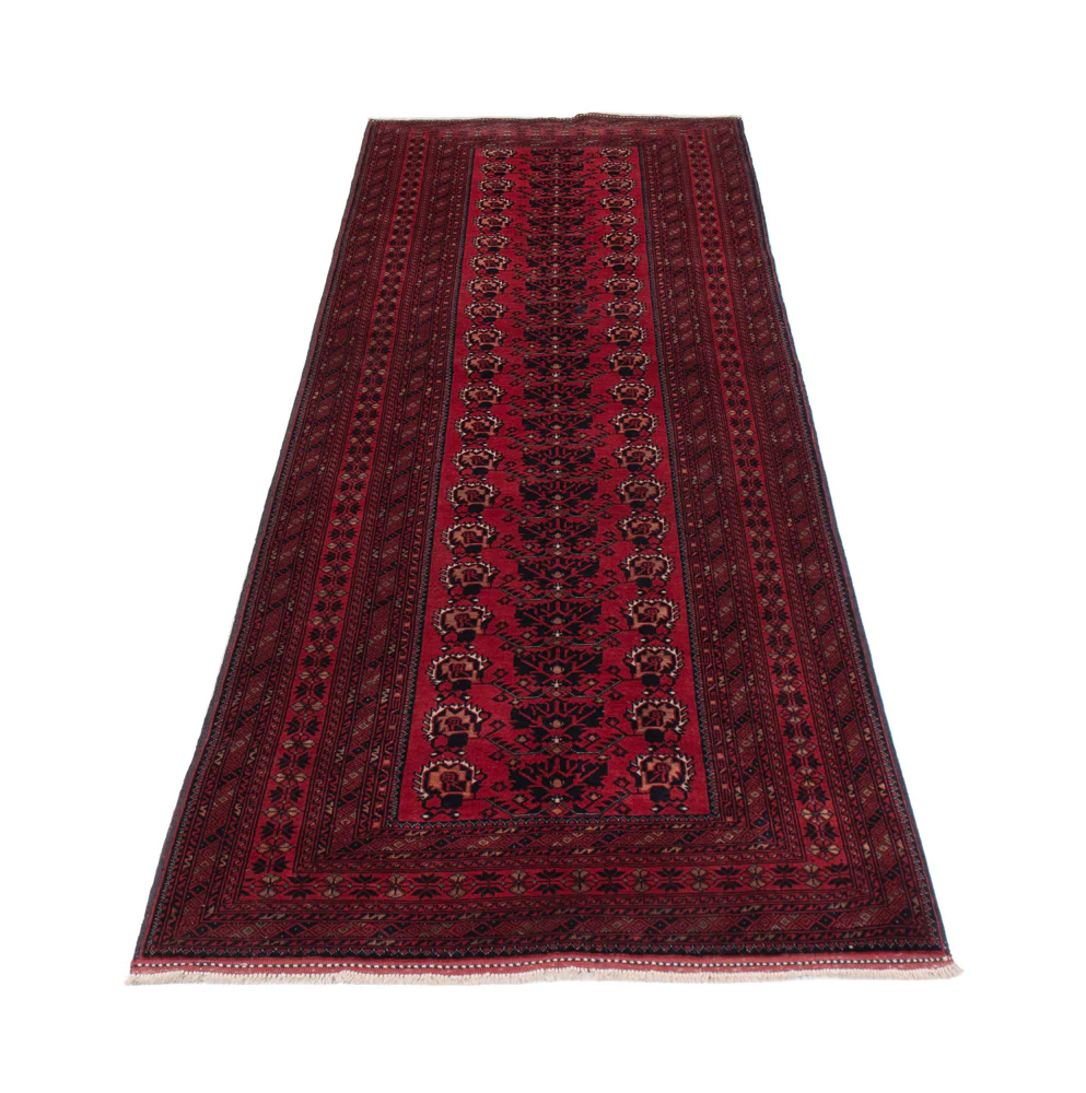 Läufer Afghan - 300 x 82 cm - dunkelrot - Image 6