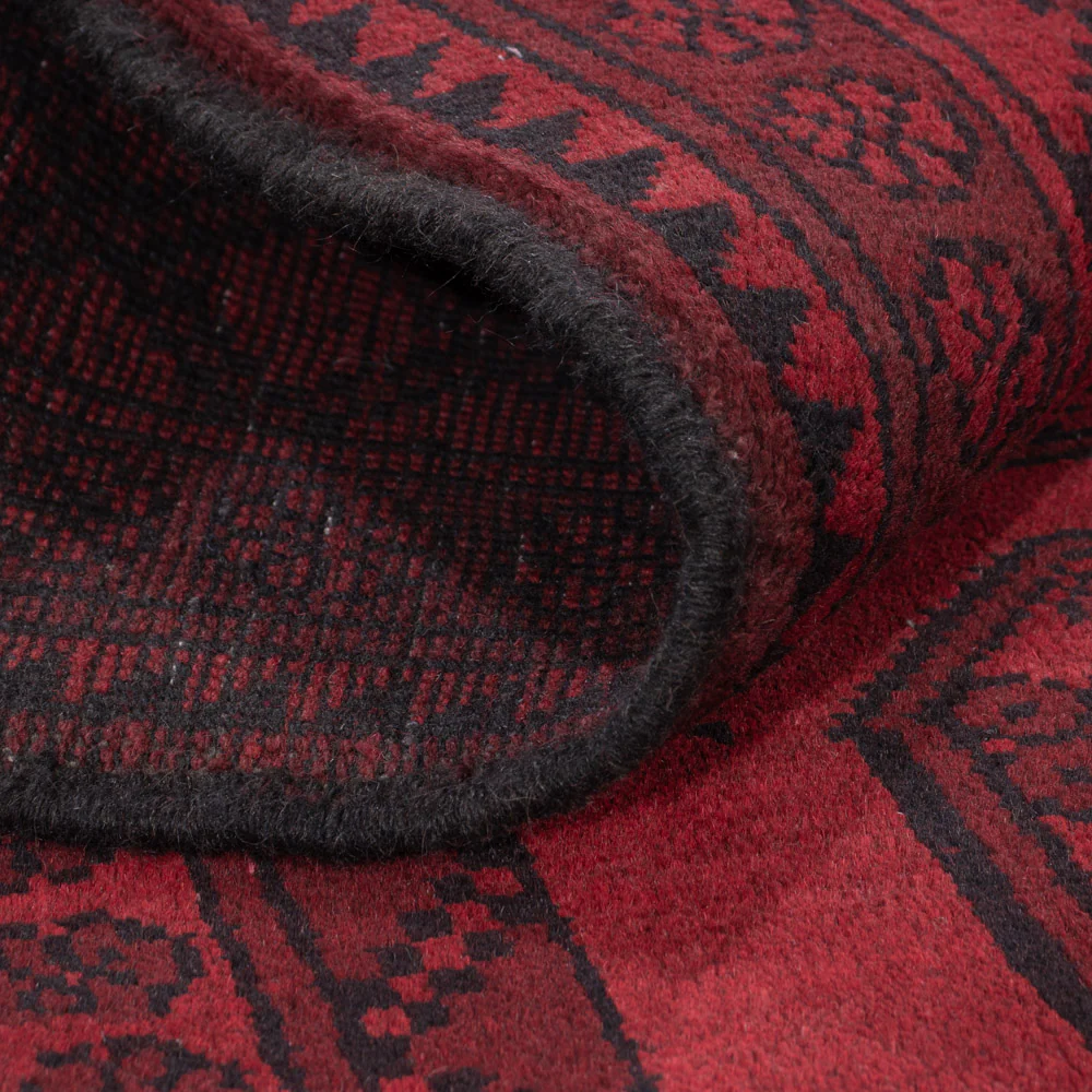 Läufer Afghan - Filpa - 189 x 102 cm - dunkelrot - Image 5