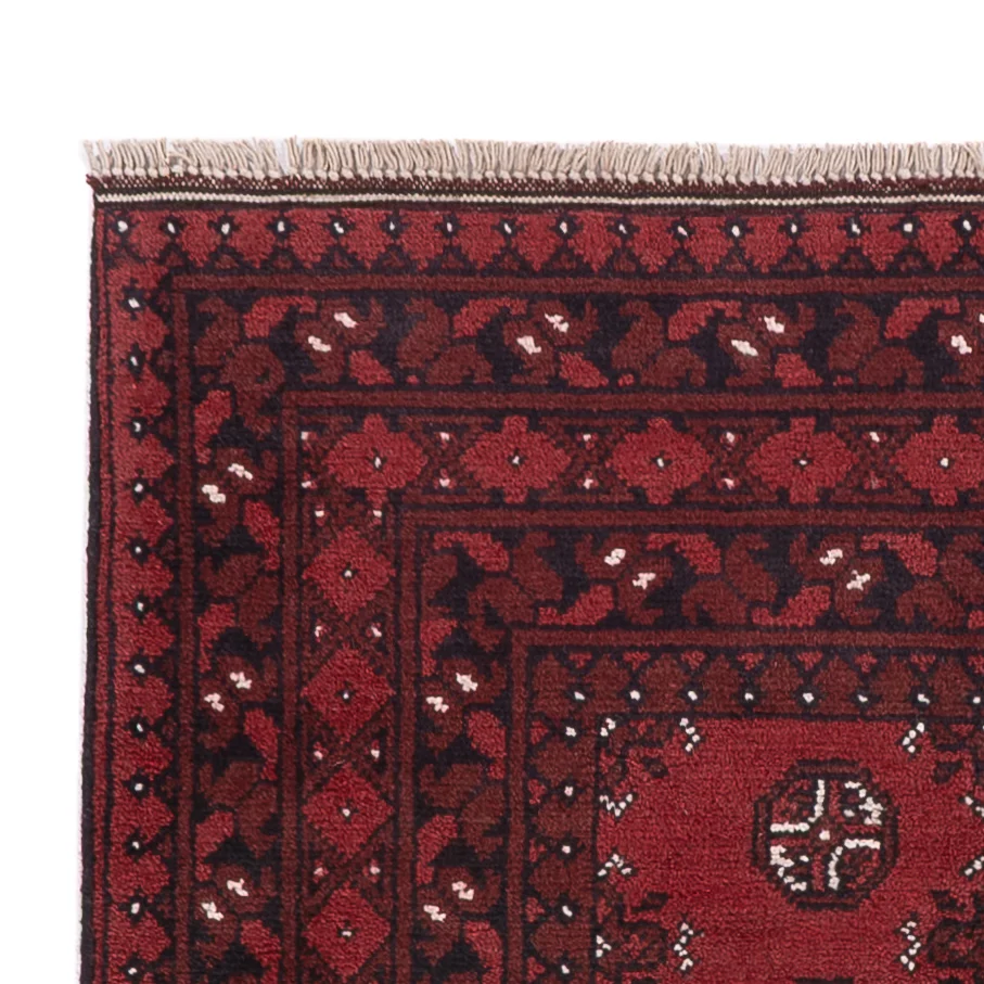 Läufer Afghan - Filpa - 190 x 98 cm - dunkelrot - Image 3