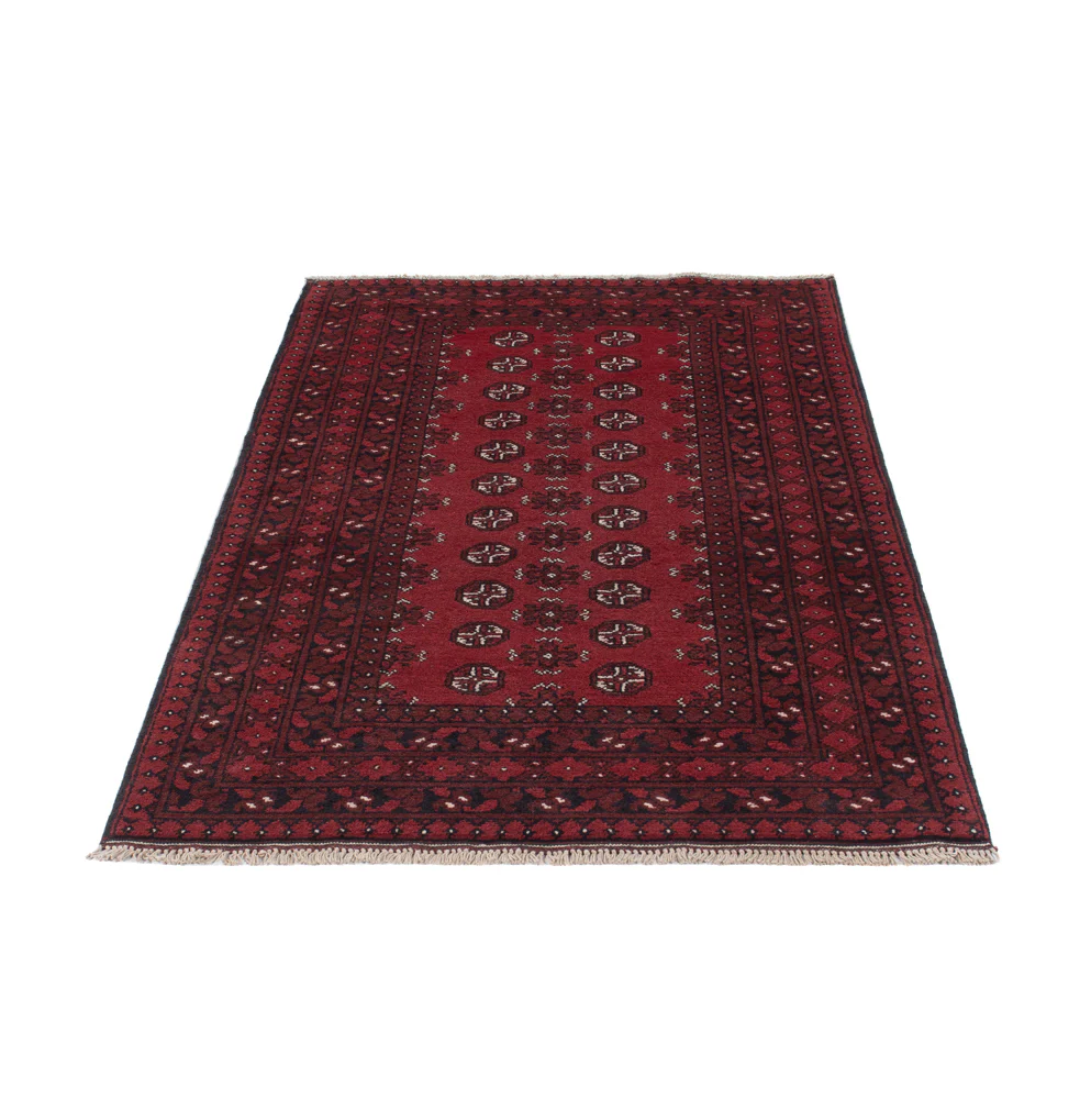 Läufer Afghan - Filpa - 190 x 98 cm - dunkelrot - Image 6