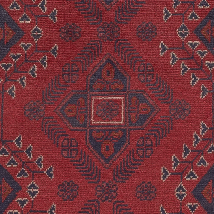 Läufer Afghan - Kunduz - 290 x 80 cm - dunkelrot - Image 2