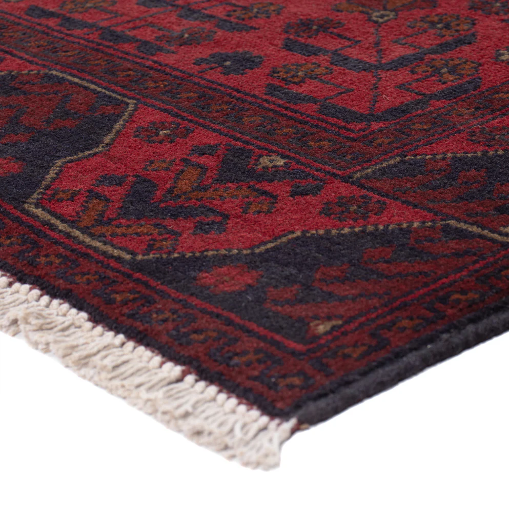 Läufer Afghan - Kunduz - 295 x 79 cm - dunkelrot - Image 4
