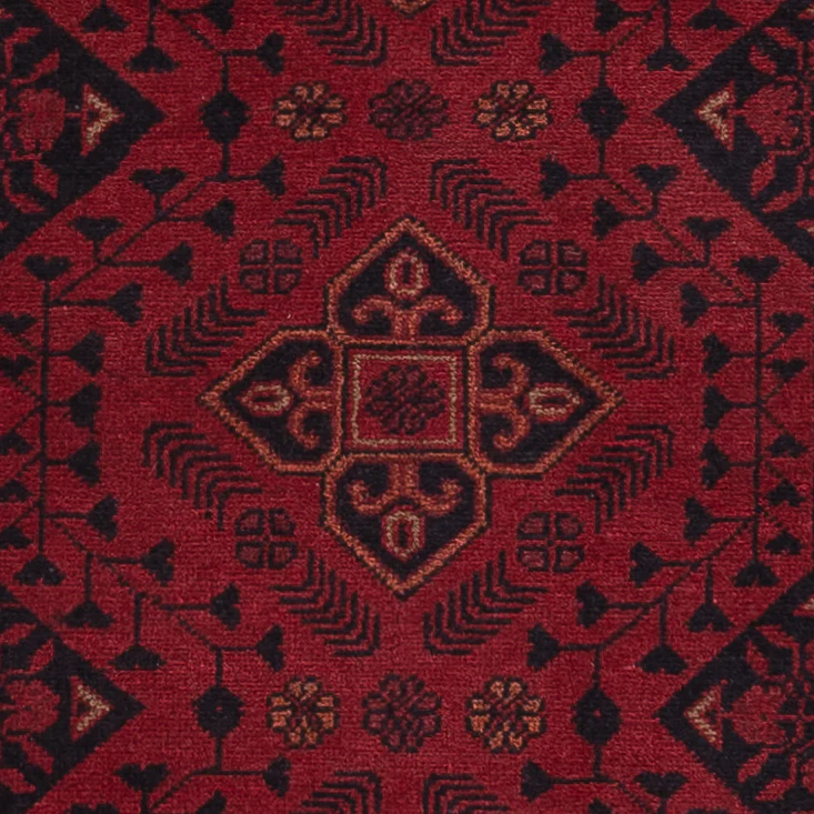 Läufer Afghan - Kunduz - 296 x 79 cm - dunkelrot - Image 2