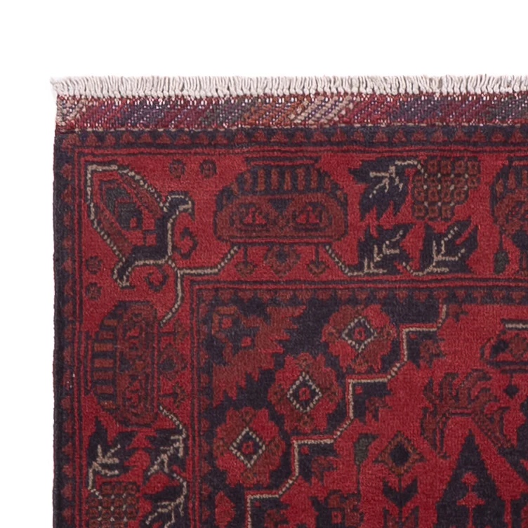 Läufer Afghan - Kunduz - 298 x 81 cm - dunkelrot - Image 3