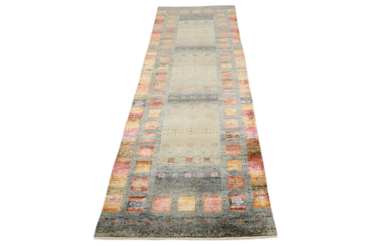 Läufer Gabbeh - Loribaft Indus - 295 x 82 cm - mehrfarbig - Image 8