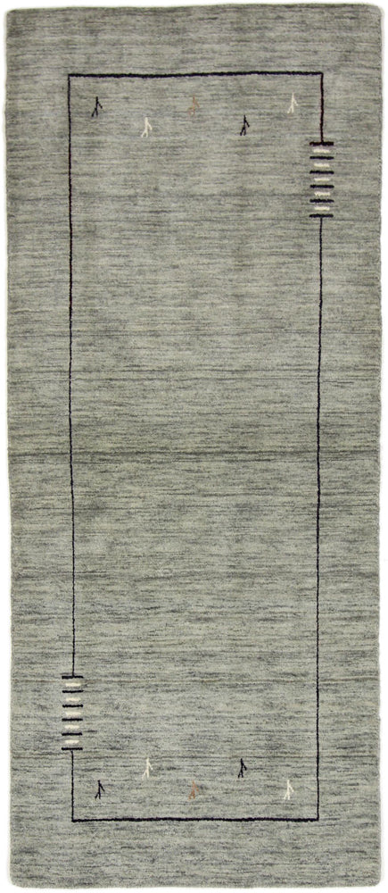 Läufer Gabbeh - Loribaft Softy - 202 x 82 cm - grau