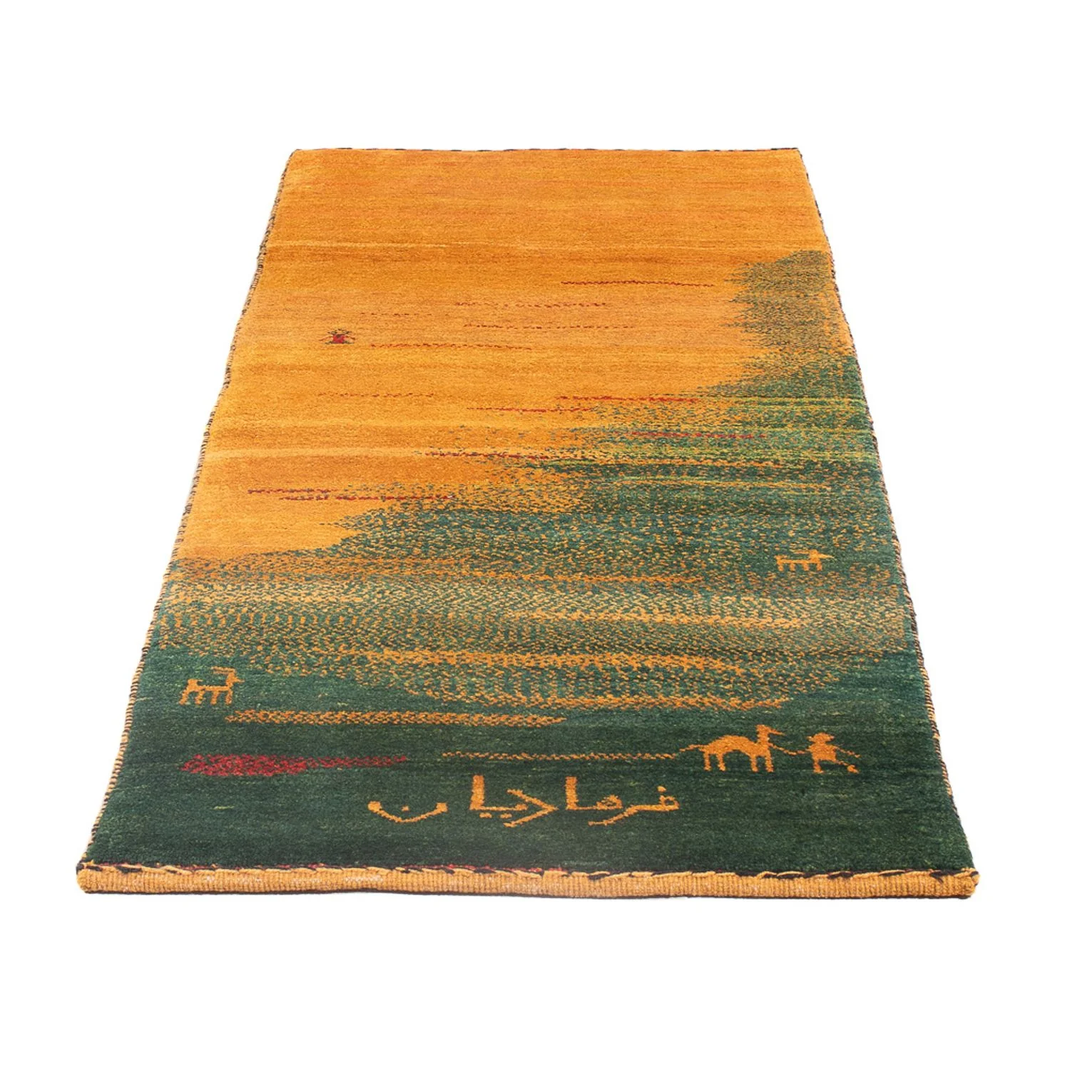 Gabbeh Persisch Teppich 186x71cm - Perserteppich Wollteppich - Image 5