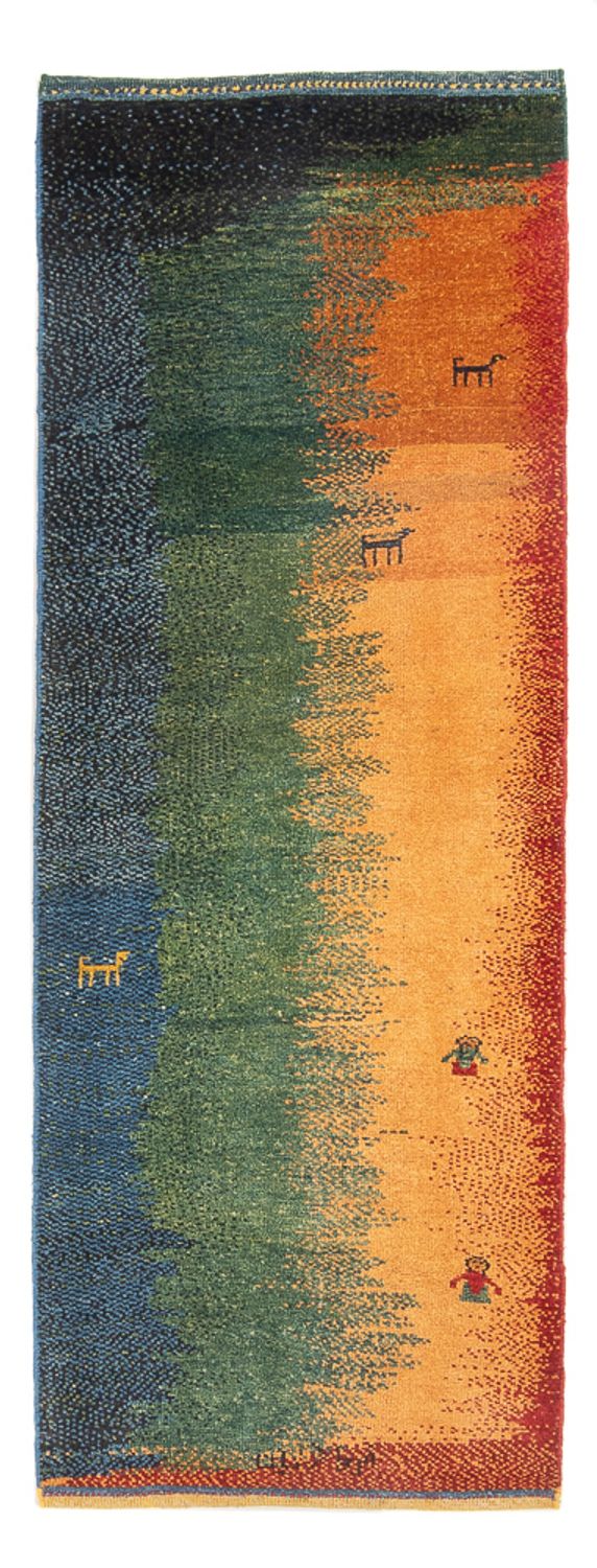 Gabbeh Persisch Teppich 202x68cm - Perserteppich Wollteppich