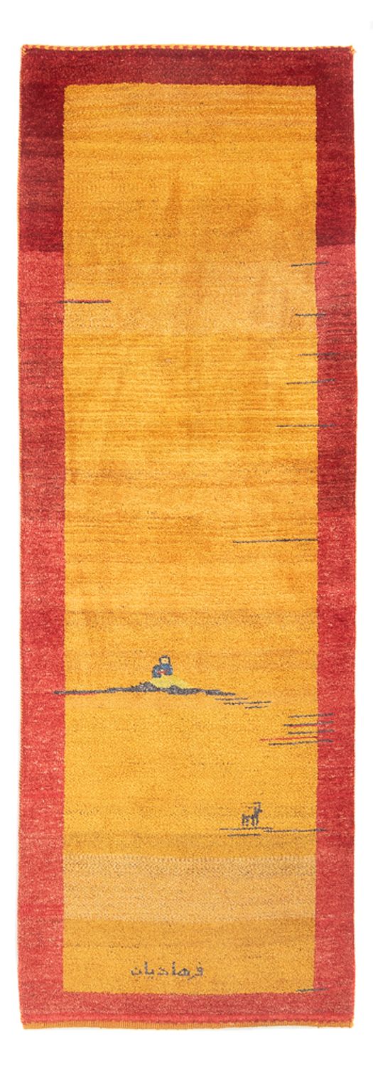 Gabbeh Persisch Teppich 215x70cm - Perserteppich Wollteppich