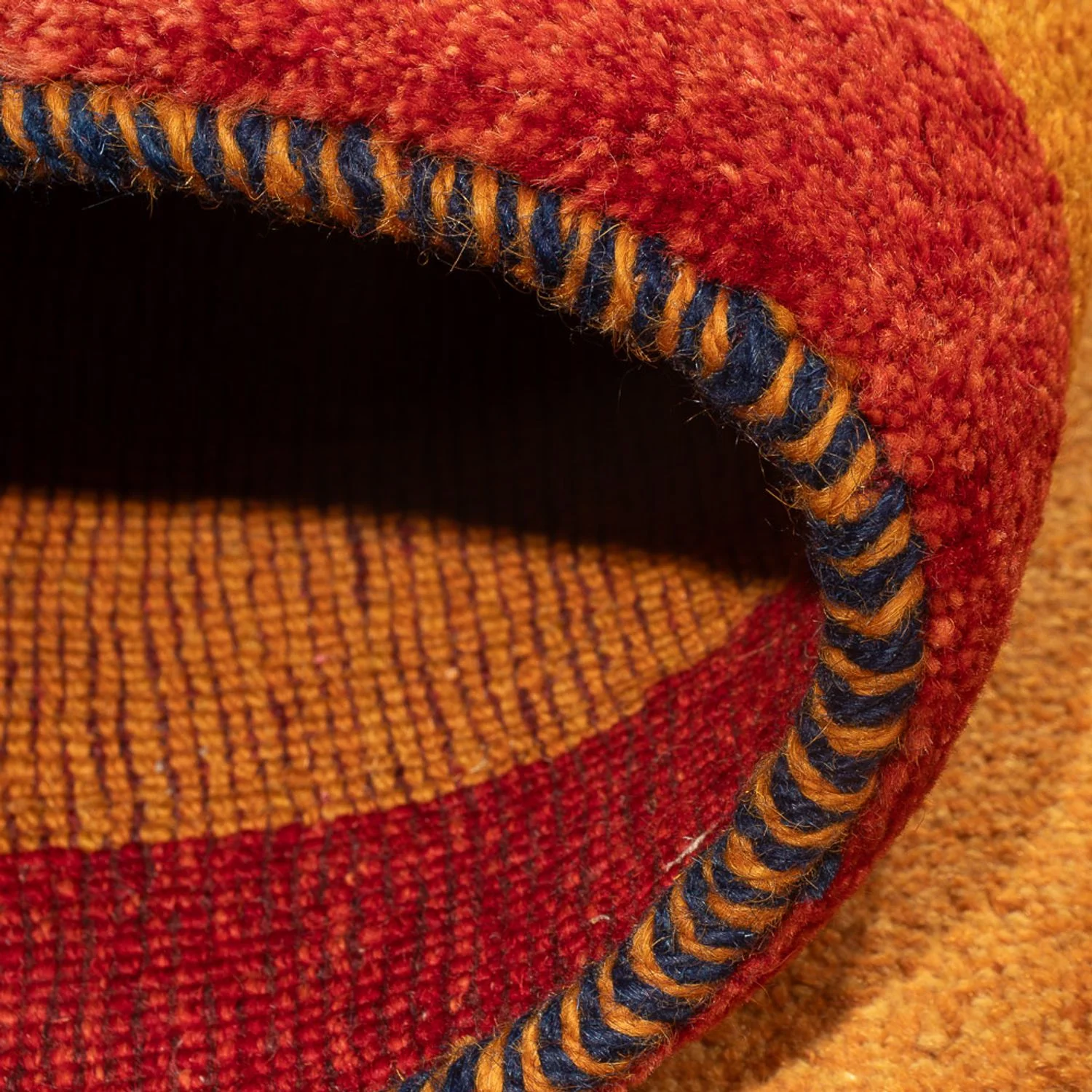 Gabbeh Persisch Teppich 216x82cm - Perserteppich Wollteppich - Image 4