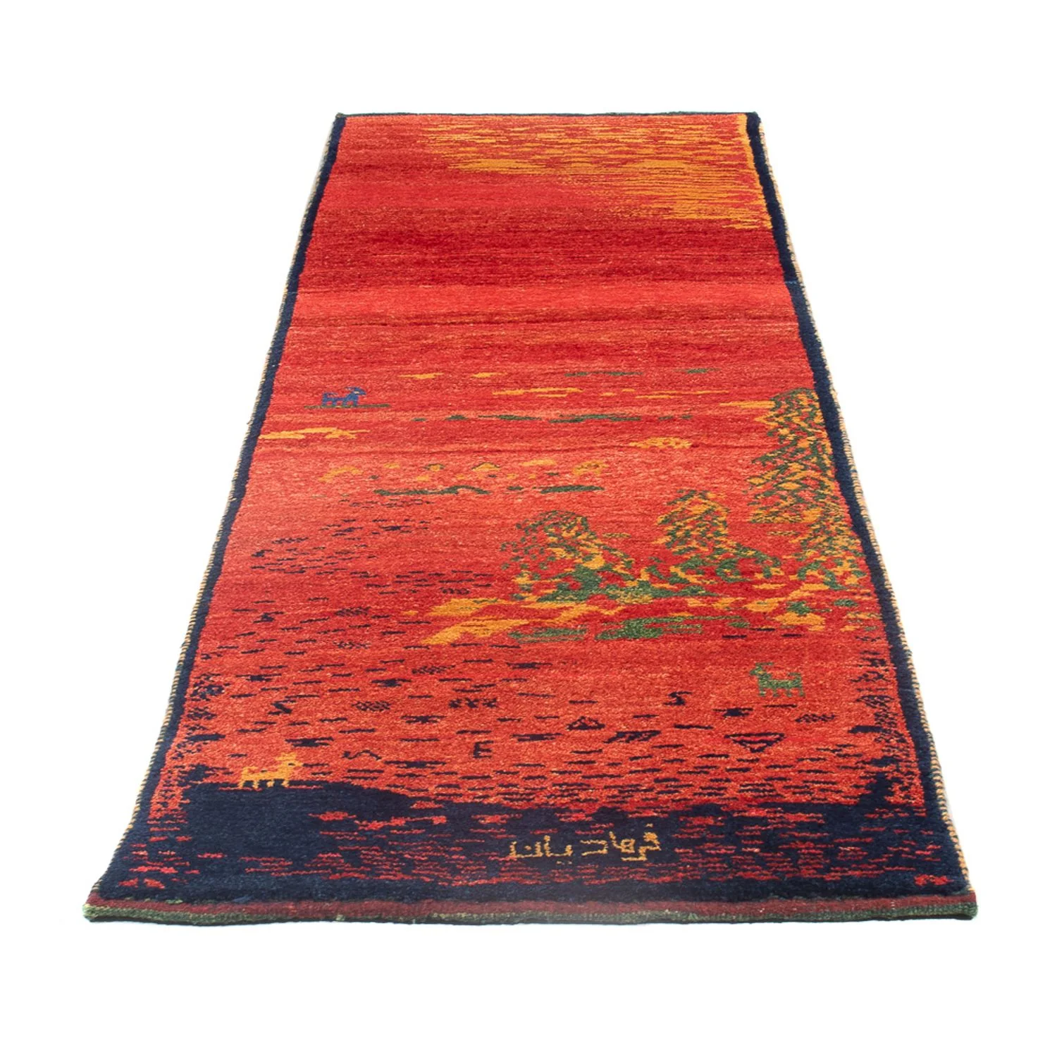 Gabbeh Persisch Teppich 235x75cm - Perserteppich Wollteppich - Image 5