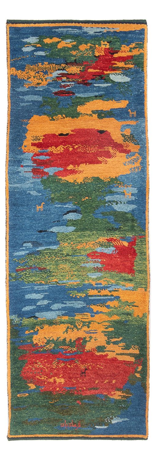 Gabbeh Persisch Teppich 242x78cm - Perserteppich Wollteppich