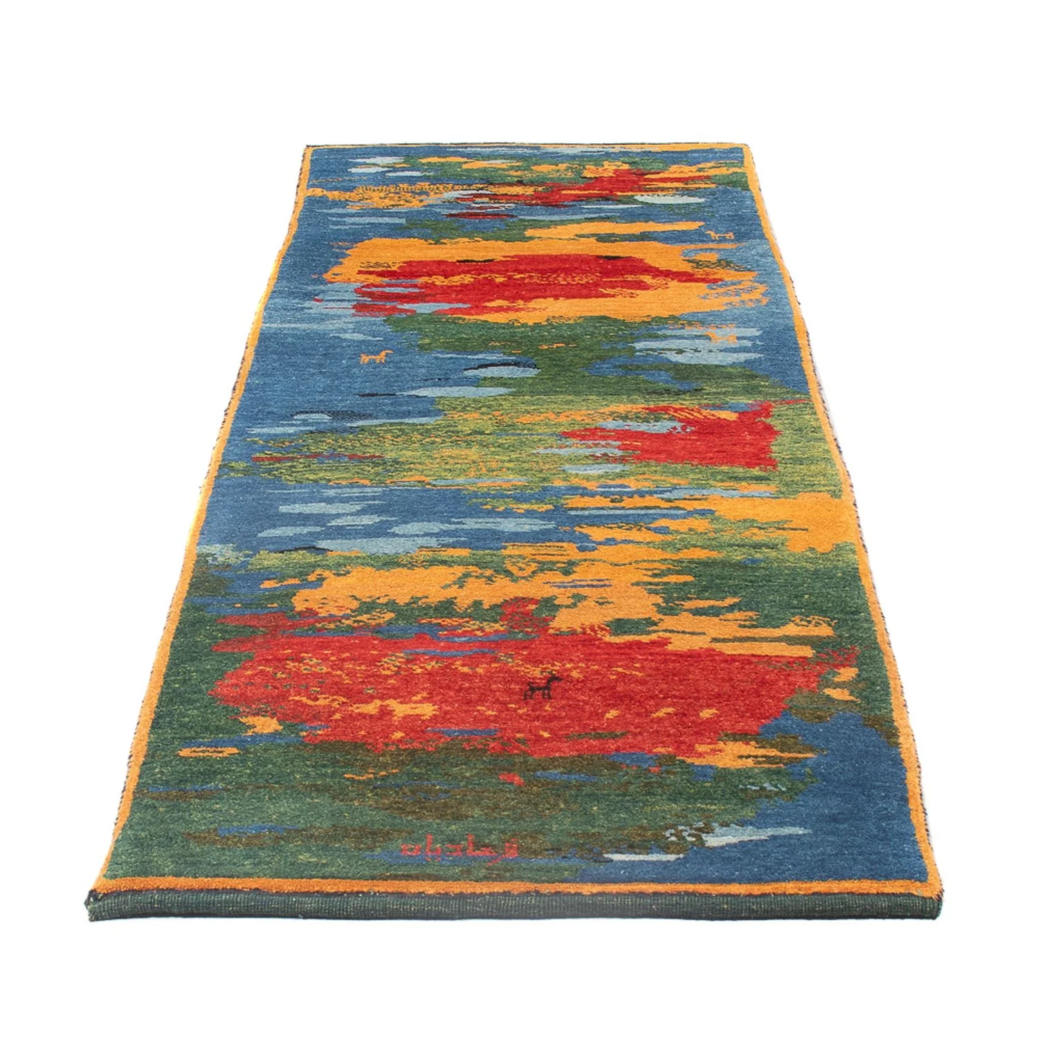 Gabbeh Persisch Teppich 242x78cm - Perserteppich Wollteppich - Image 5