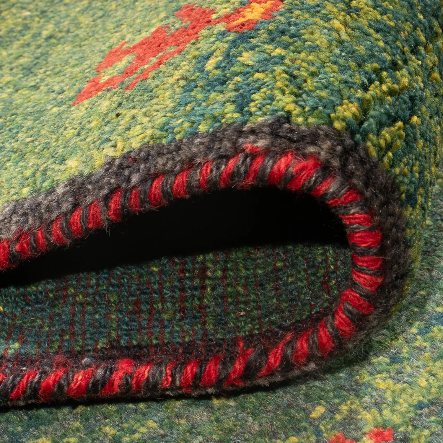Läufer Gabbeh - Perser - 270 x 75 cm - dunkelgrün - Image 4