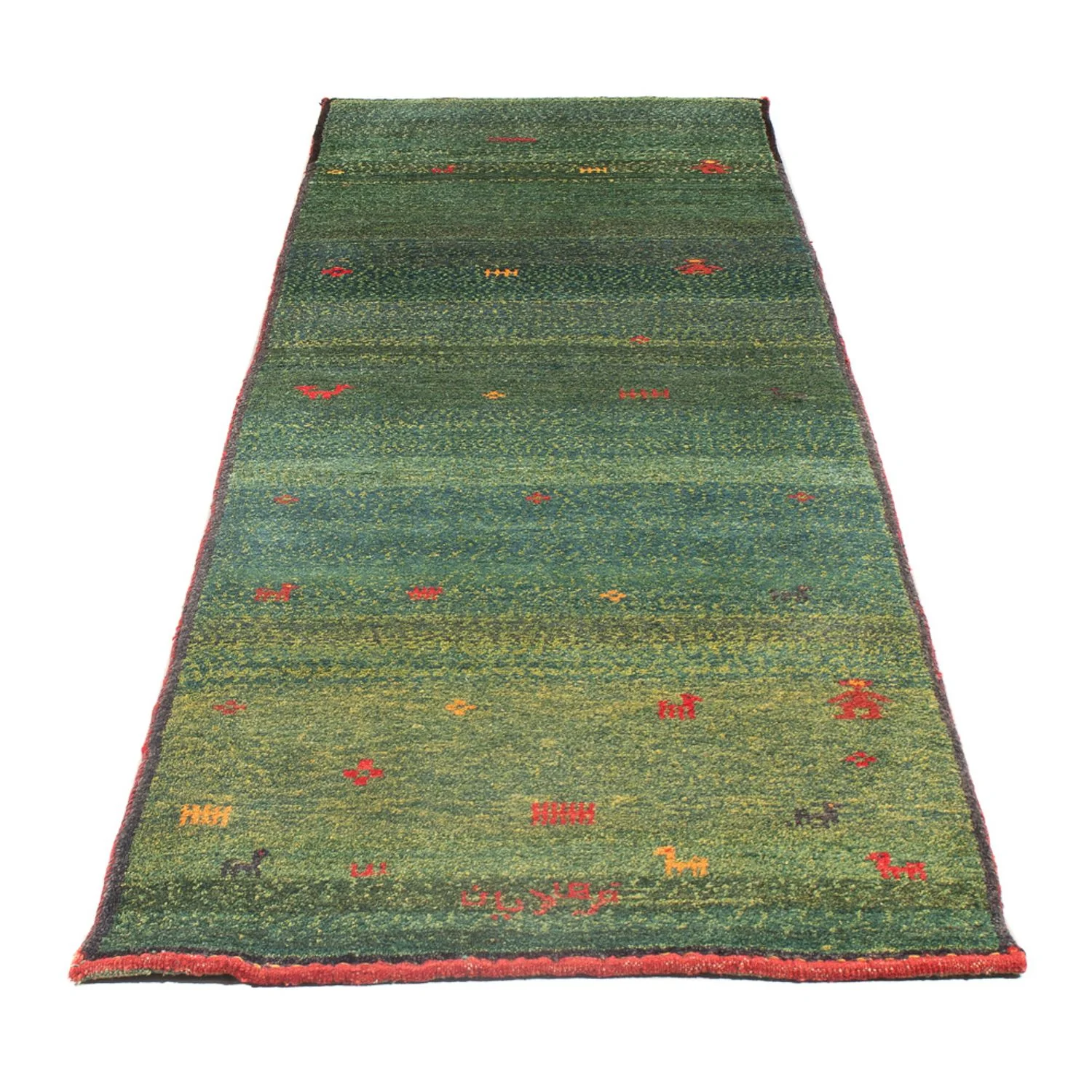 Läufer Gabbeh - Perser - 270 x 75 cm - dunkelgrün - Image 5