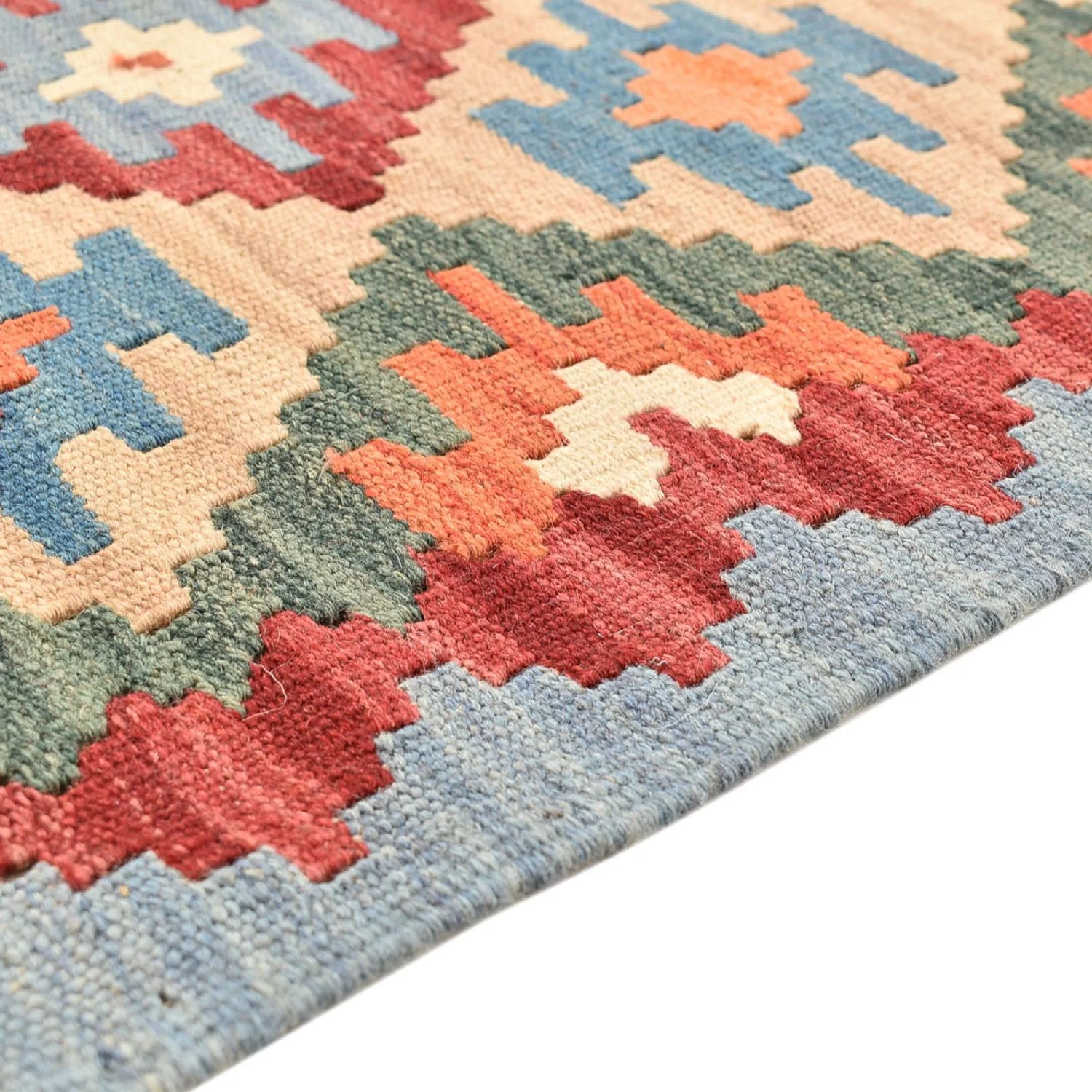 Kelim Fars Teppich 199x68cm - Image 3
