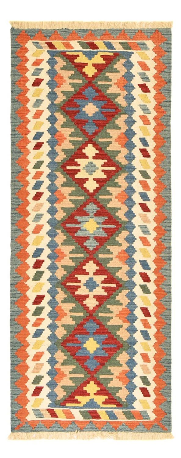 Läufer Kelim - Oriental - 200 x 80 cm - mehrfarbig