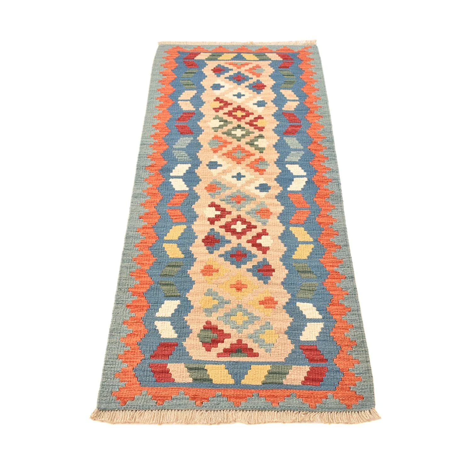 Läufer Kelim - Oriental - 210 x 67 cm - mehrfarbig - Image 5