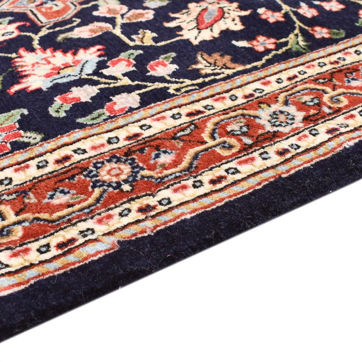 Läufer Perser - Ghom - Royal - 202 x 60 cm - dunkelblau - Image 3
