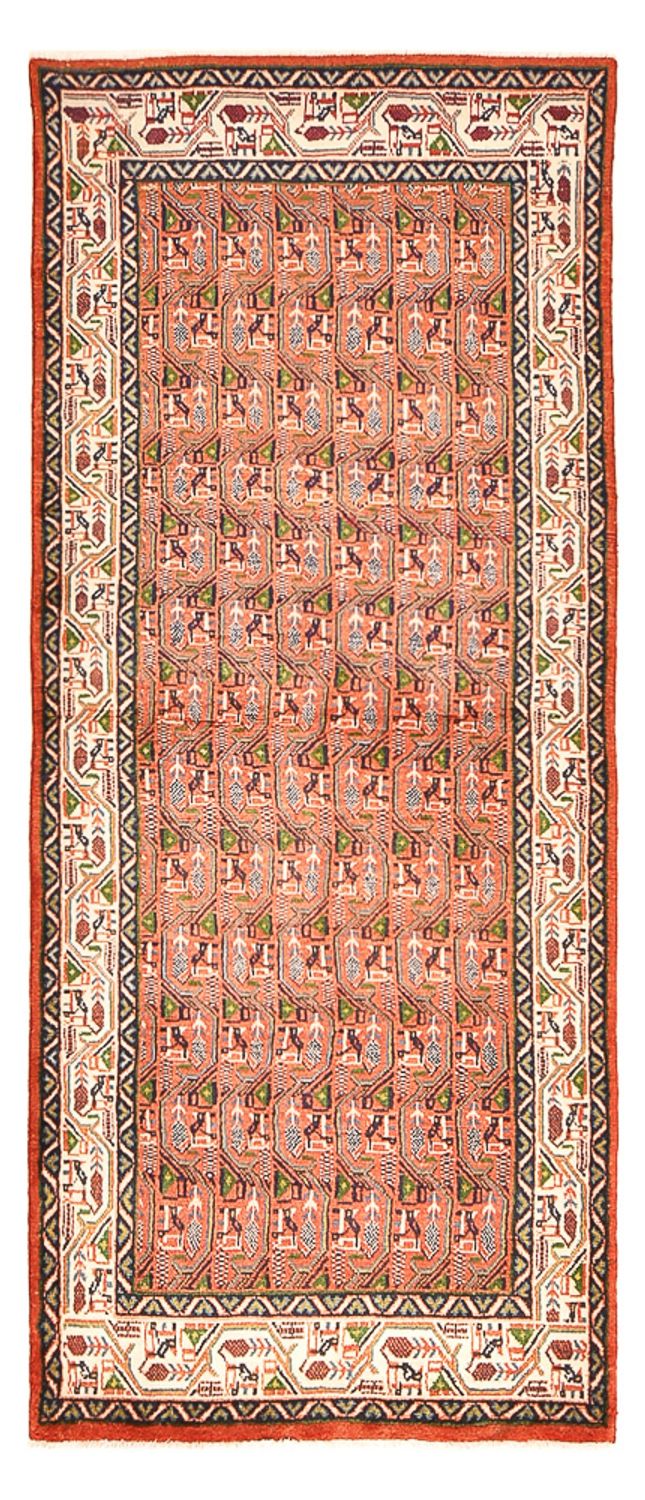 Läufer Perser - Mir - 245 x 100 cm - hellrot