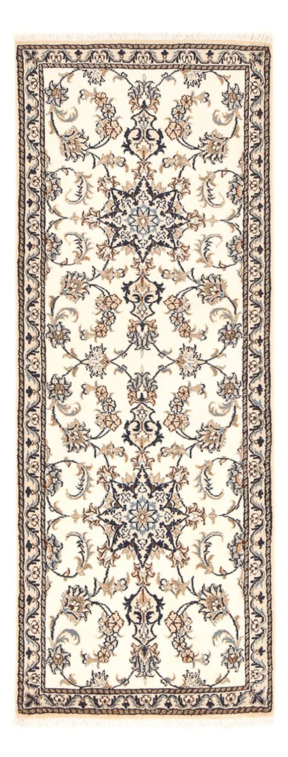 Läufer Perser - Nain - 208 x 79 cm - weiß