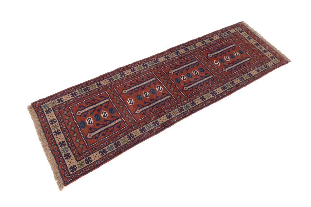 Läufer Perser - Nomadic - 195 x 60 cm - dunkelrot - Image 3