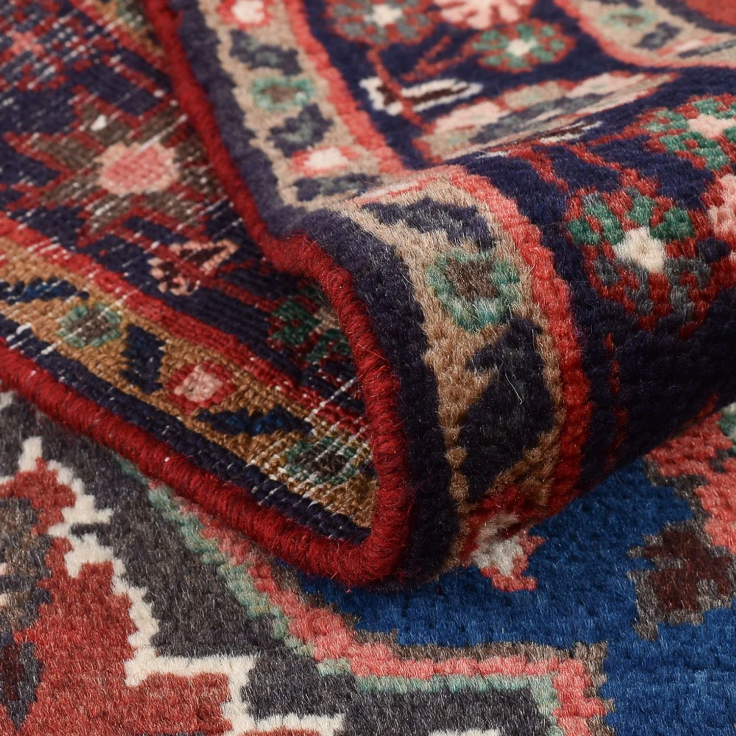 Läufer Perser - Nomadic - 222 x 78 cm - dunkelrot - Image 4