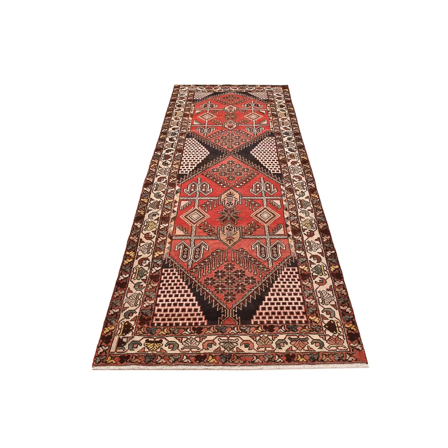 Läufer Perser - Nomadic - 338 x 121 cm - mehrfarbig - Image 5