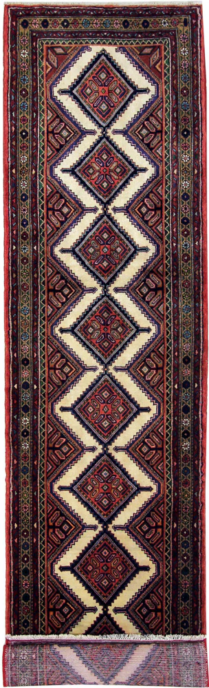 Läufer Perser - Nomadic - 350 x 87 cm - dunkelbeige