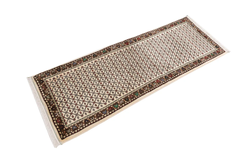 Läufer Perser - Täbriz - 190 x 67 cm - hellbeige - Image 3
