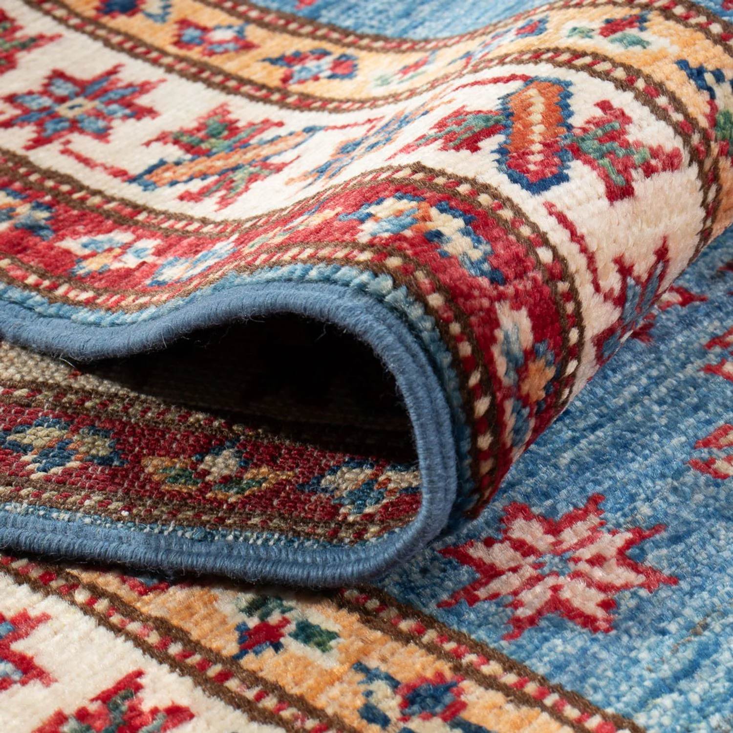 Läufer Ziegler - Kazak - 179 x 59 cm - blau - Image 4