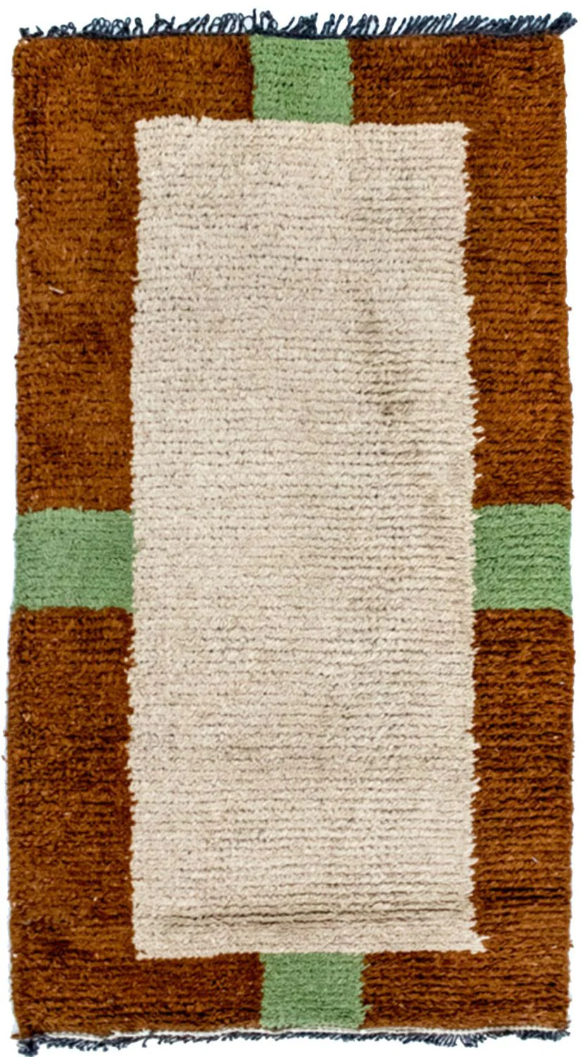 Nepal Teppich 140 x 70 cm - beige