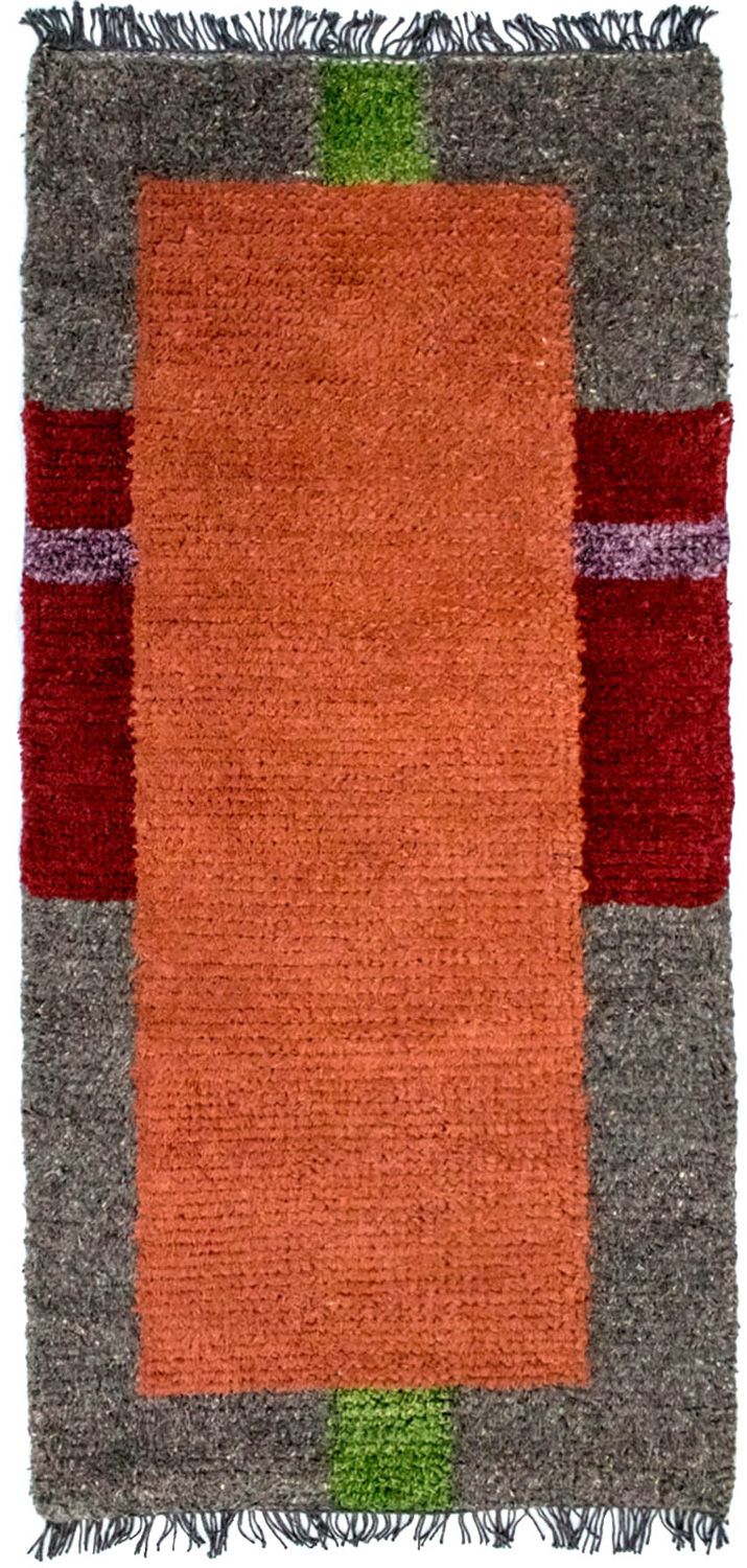 Nepal Teppich 140 x 70 cm - mehrfarbig