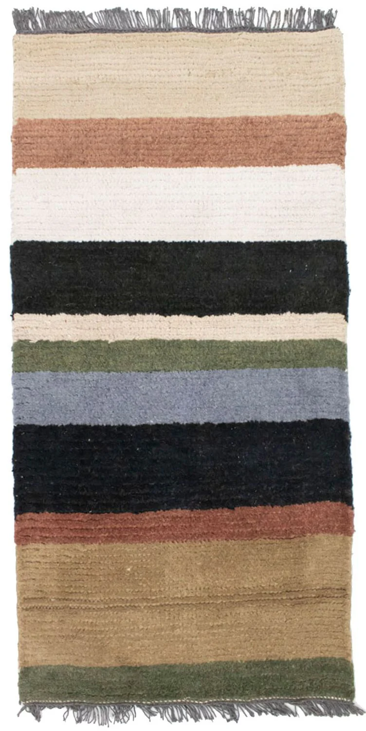 Nepal Teppich 140 x 70 cm - mehrfarbig