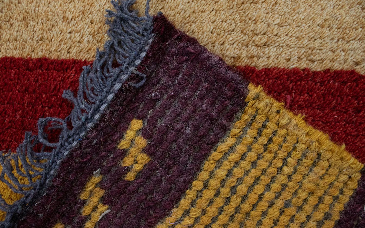 Nepal Teppich 140x70cm - Wollteppich - Image 3
