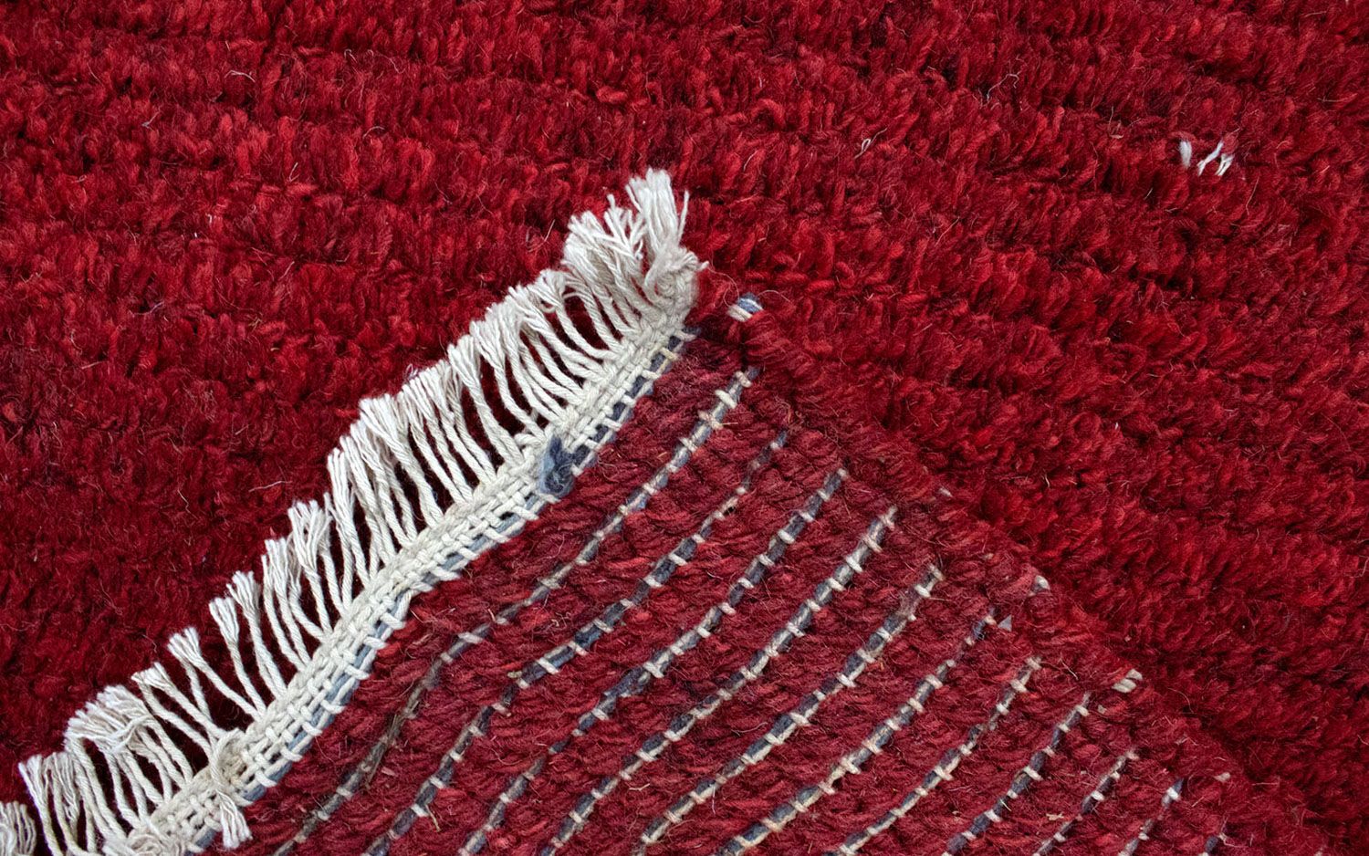 Nepal Teppich 140 x 70 cm - rot - Image 3