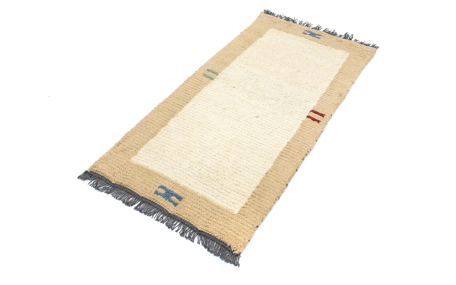 Nepal Teppich 140 x 70 cm - beige - Image 4