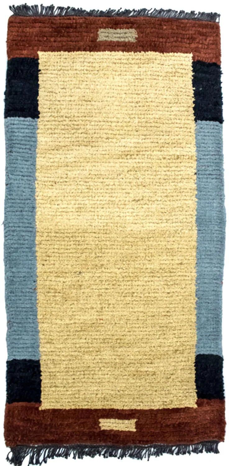 Nepal Teppich 140 x 70 cm - beige